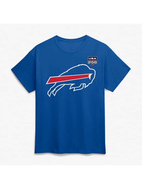 Men's Josh Allen Royal Buffalo Bills USA 250 Name & Number T-Shirt