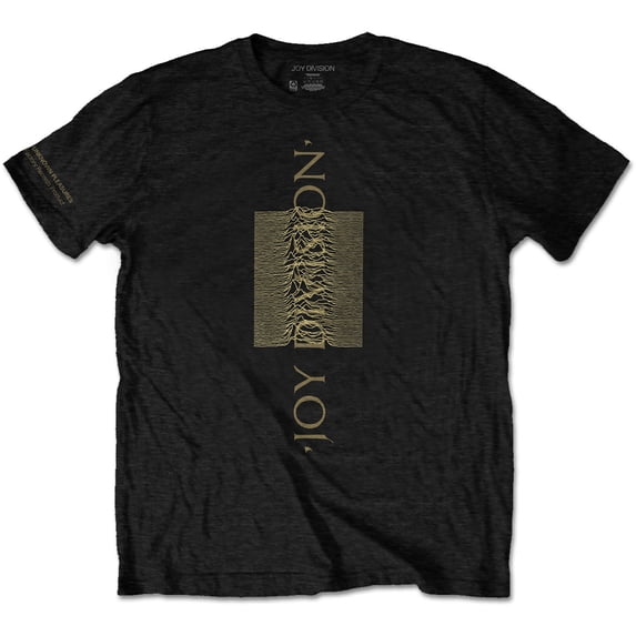 Men's Joy Division Blended Pulse Eco-Tee (Sleeve Print) Vintage T-shirt Medium Black