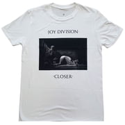 Mens Joy Division Classic Closer Slim Fit T-shirt Medium White