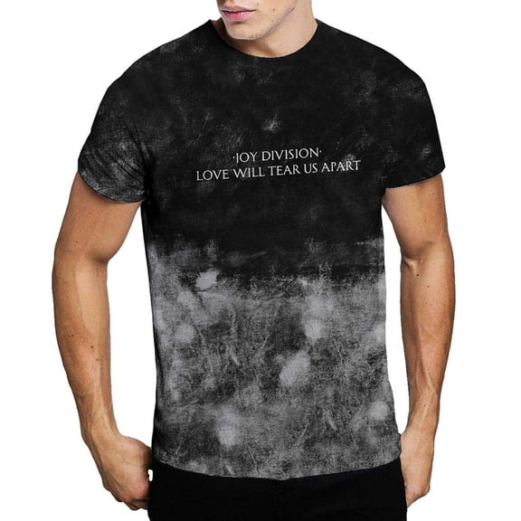 Men's Joy Division Tear Us Apart (Dip-Dye) Tie Dye T-shirt X-Large Black