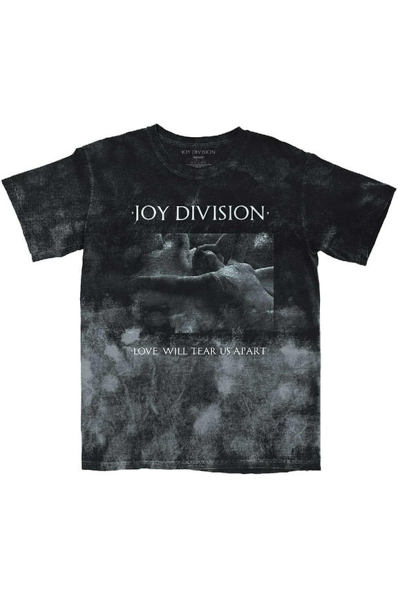 Men's Joy Division Tear Us Apart (Dip-Dye) Tie Dye T-shirt X-Large Black