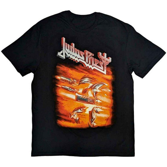 Men's Judas Priest Firepower Slim Fit T-shirt Large Black