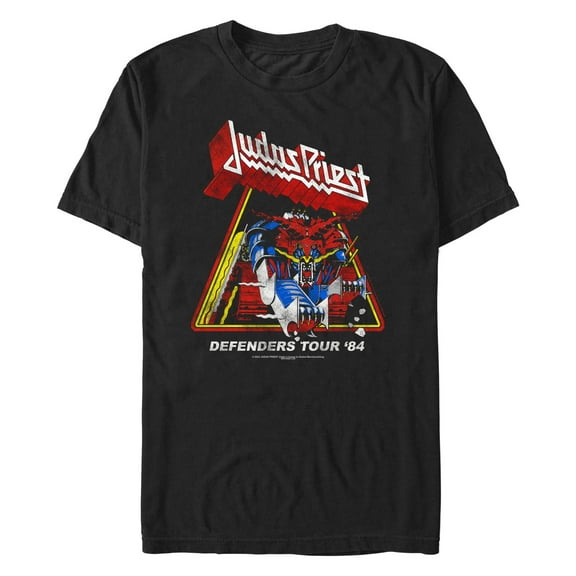 Men's Judas Priest Lion Defenders Tour  Graphic T-Shirt