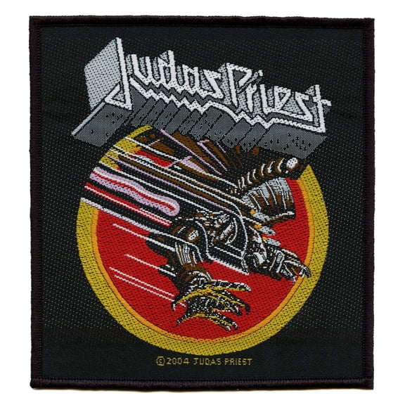 Men's Judas Priest Screaming For Vengeance Woven Patch Black