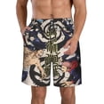 thumbnail image 1 of Men's Jujutsu Anime Kaise Swim Trunks Hawaiian Bathing Mesh Lining Suit Swimsuits Beach Shorts with Pockets, 1 of 8