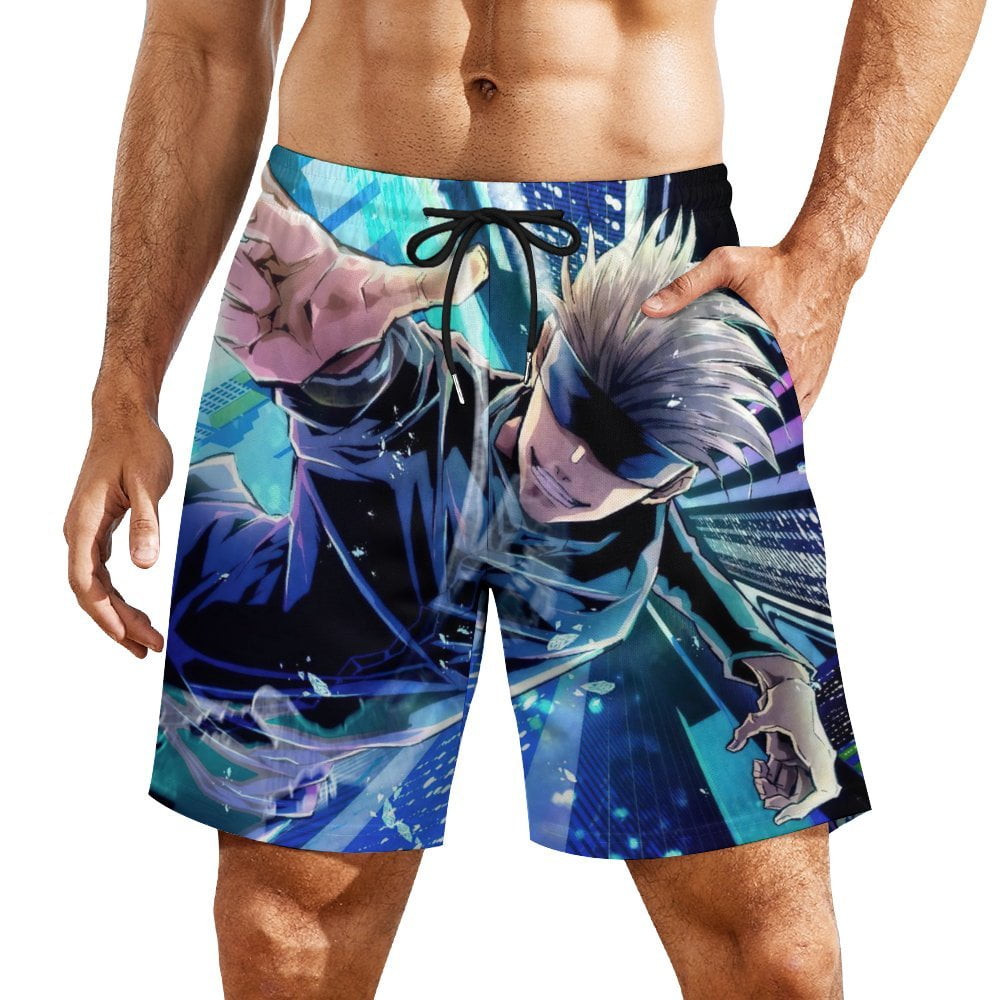 Men's Jujutsu Kaisen Swim Trunks Board Shorts Quick Dry Mens Swimming ...