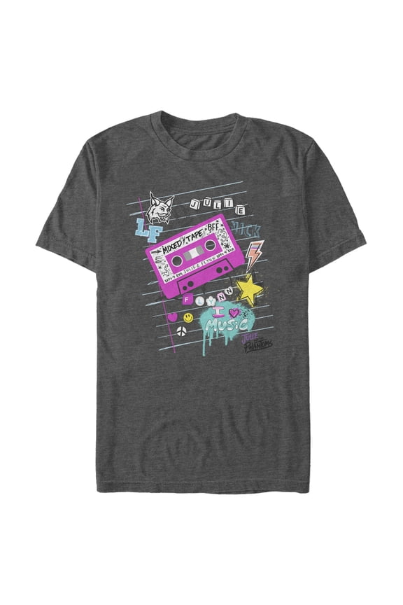 Men's Julie and the Phantoms Mixed Tape Doodles Graphic T-Shirt