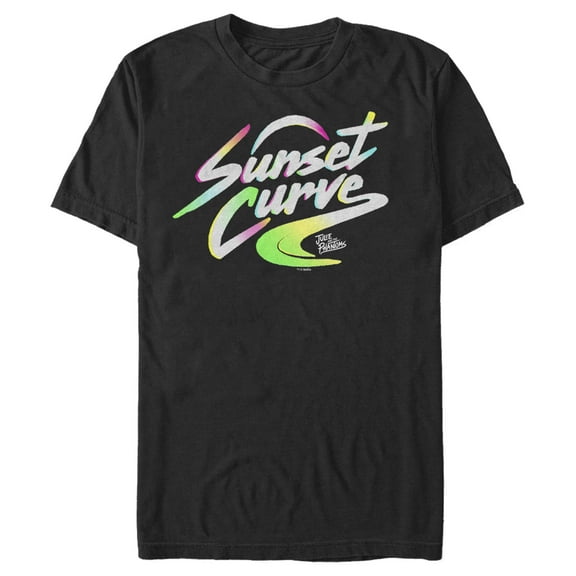 Men's Julie and the Phantoms Sunset Curve Band Logo  Graphic Tee Black 2X Large