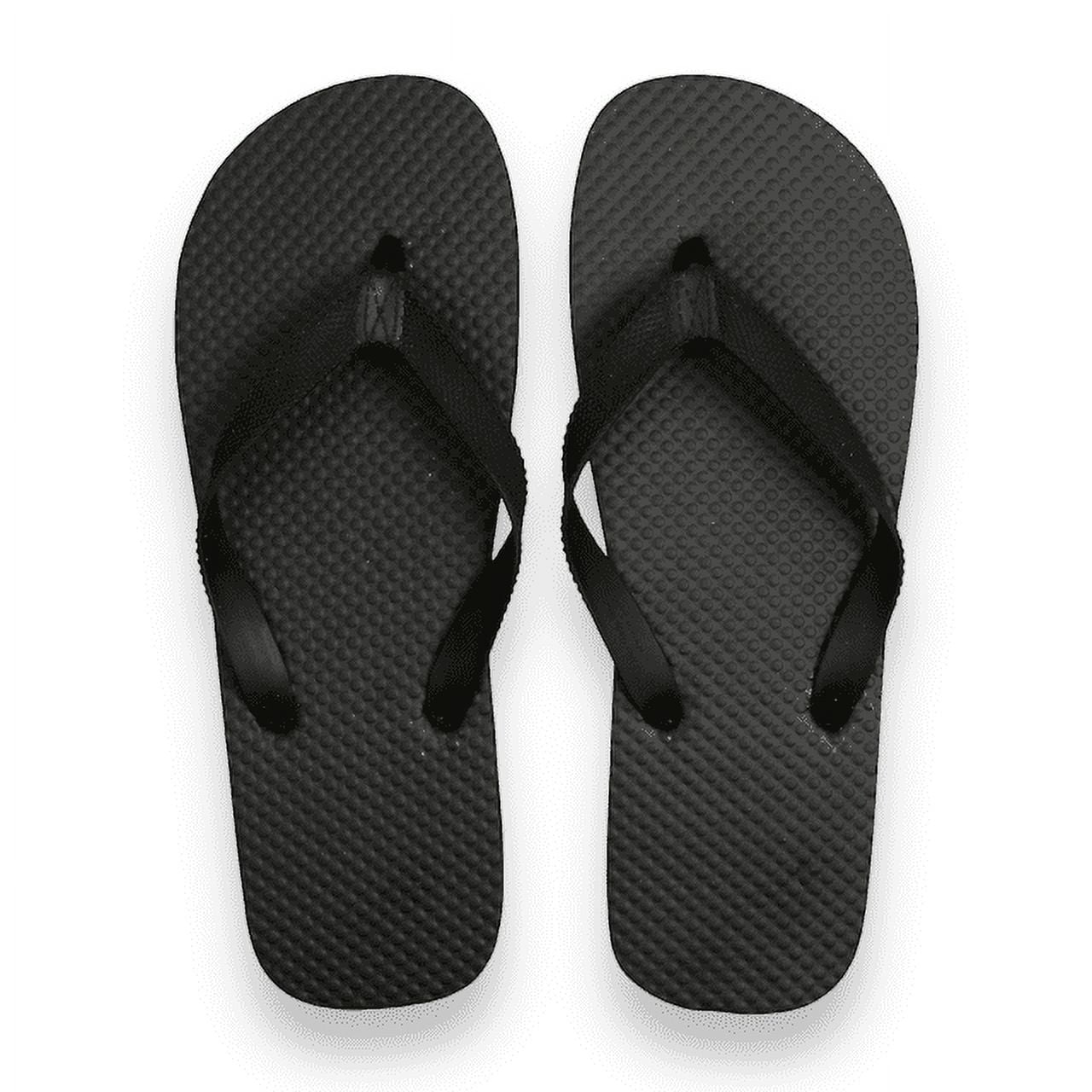 Men's Juncture Basic Rubber Flip-Flops - Black [Size S 6/7] - Walmart.com