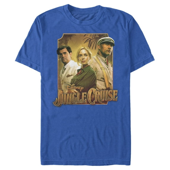 Men's Jungle Cruise Characters Logo Graphic Tee Royal Blue Medium