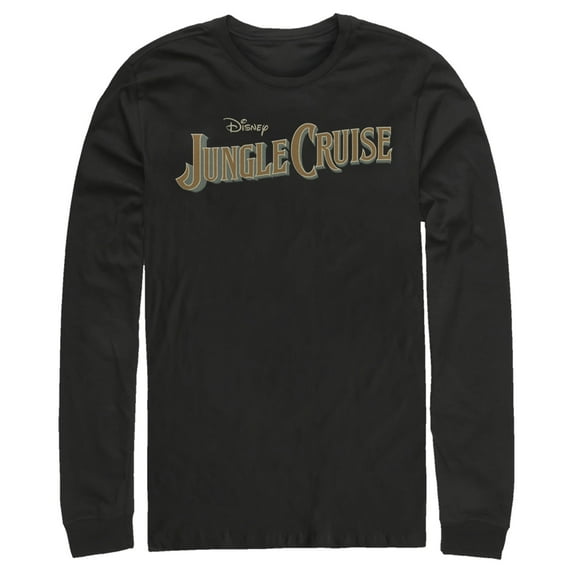 Men's Jungle Cruise Classic Logo Long Sleeve Shirt Black Large