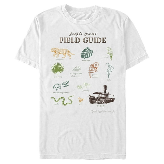 Men's Jungle Cruise Field Guide Graphic Tee White Small