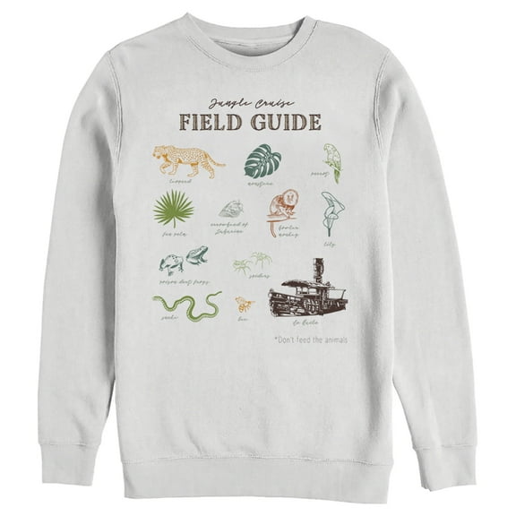 Men's Jungle Cruise Field Guide  Sweatshirt White 3X Large