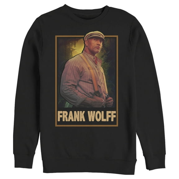 Men's Jungle Cruise Frank Wolff Portrait Sweatshirt Black Large