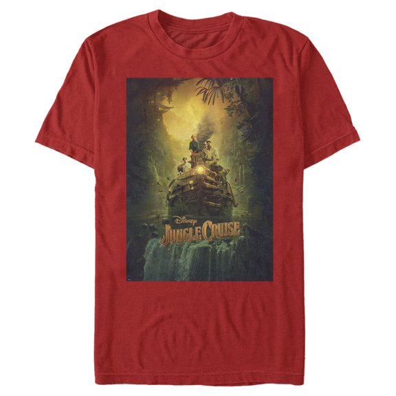 Men's Jungle Cruise Movie Poster Graphic Tee Red Small