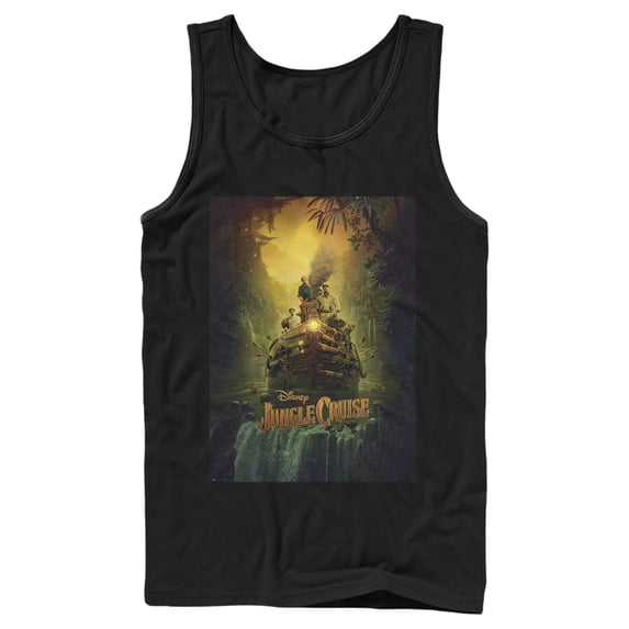 Men's Jungle Cruise Movie Poster Tank Top Black 2X Large