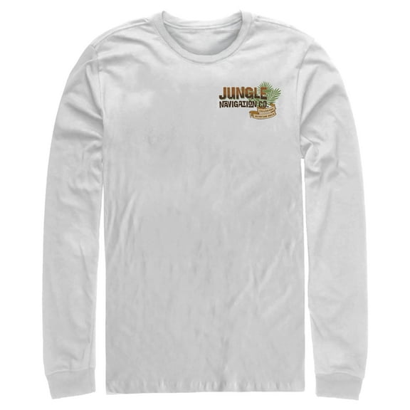 Men's Jungle Cruise Navigation Co. Logo Long Sleeve Shirt White Small