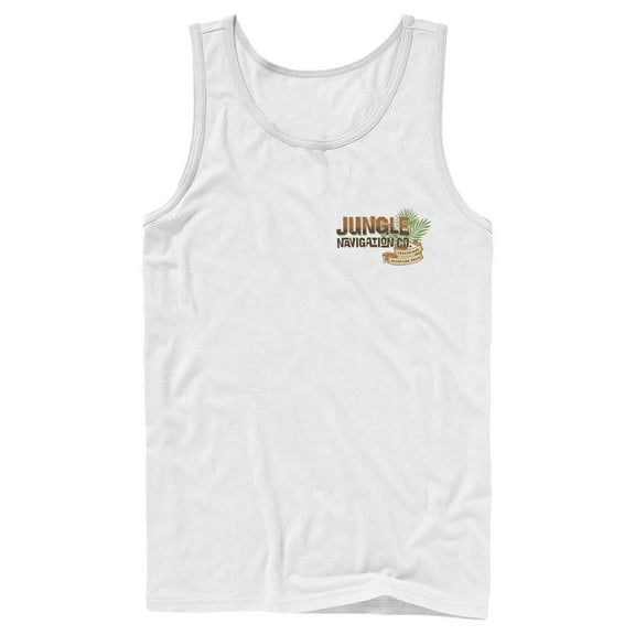 Men's Jungle Cruise Navigation Co. Logo Tank Top White 2X Large