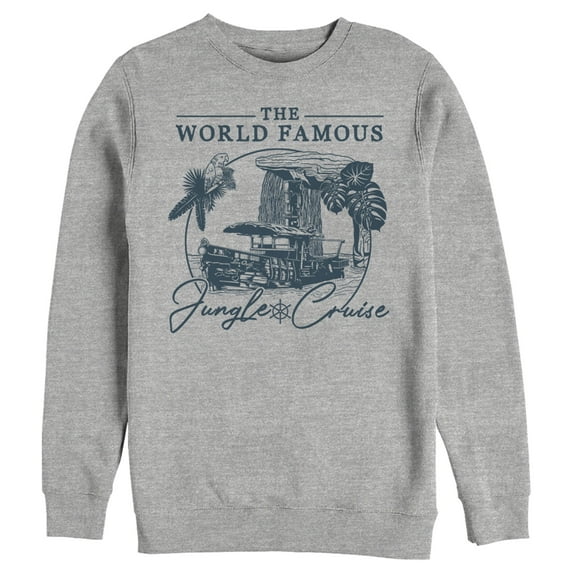 Men's Jungle Cruise The World Famous La Quila Sweatshirt Athletic Heather 2X Large