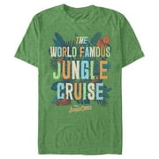 Men's Jungle Cruise The World Famous Logo  Graphic Tee Kelly Heather 3X Large