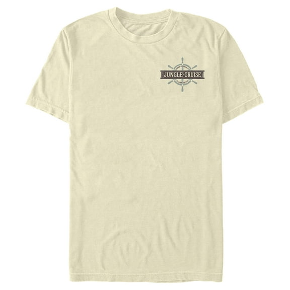Men's Jungle Cruise Your Dreamboat Has Arrived Back Print Graphic Tee Beige Large
