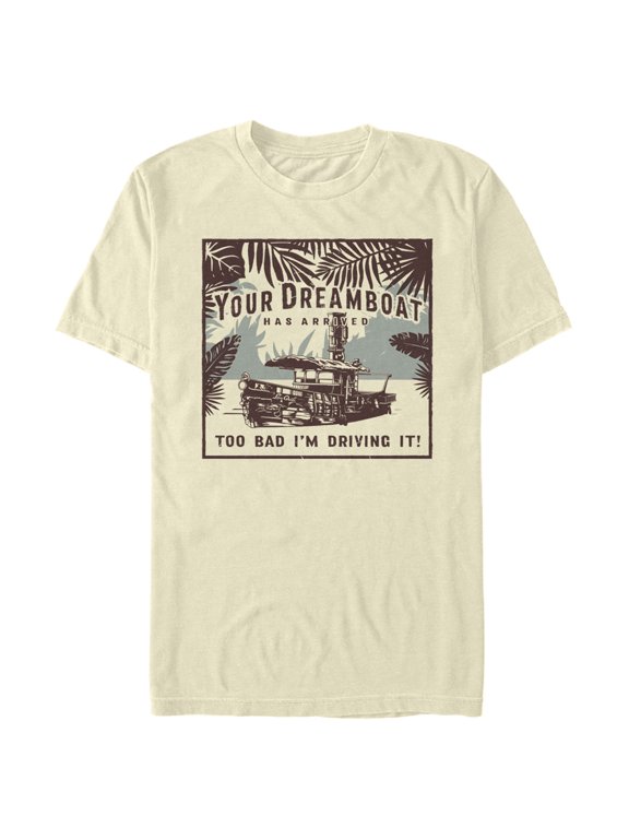 Men's Jungle Cruise Your Dreamboat Has Arrived Graphic Tee Beige 3X Large