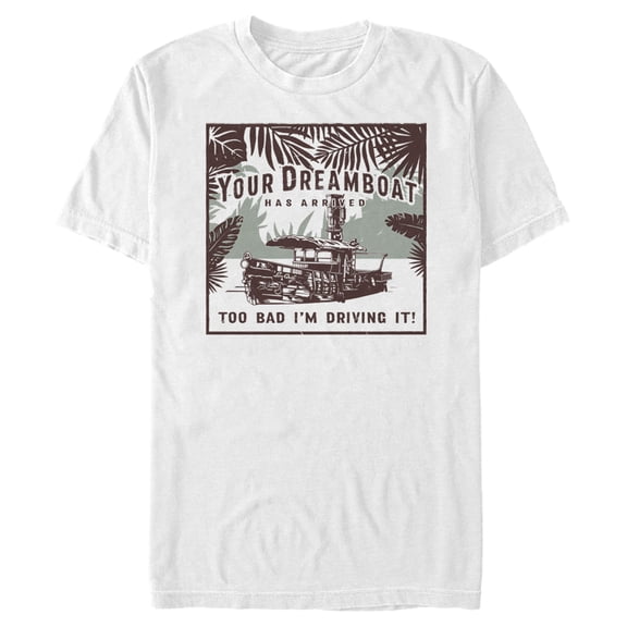 Men's Jungle Cruise Your Dreamboat Has Arrived  Graphic Tee White Small