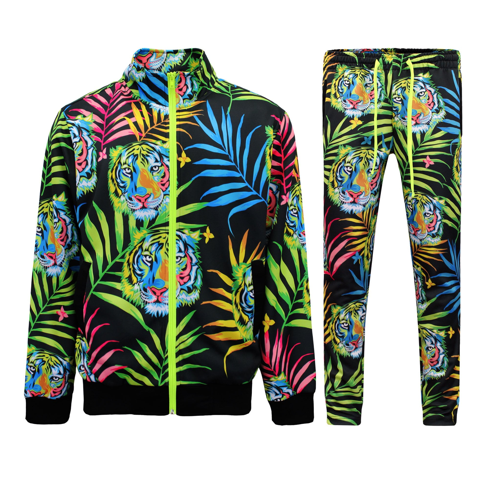 Free Shipping! Men's Jungle Tiger Track Suits 2 Piece