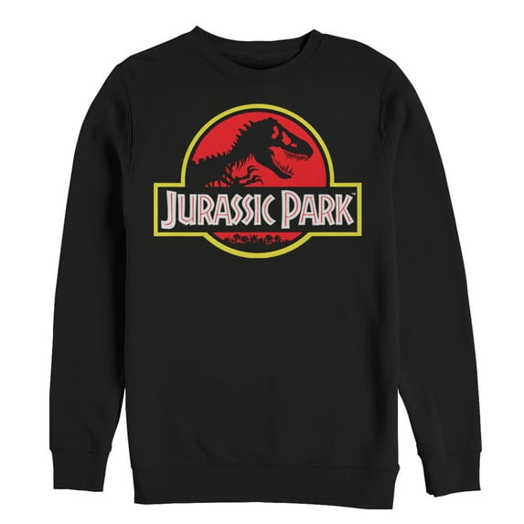 Men's Jurassic Park Bold Classic Logo Sweatshirt Black X Large
