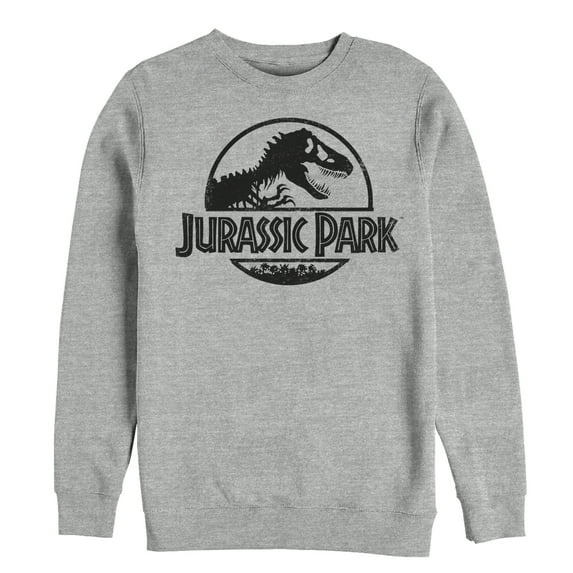 Men's Jurassic Park Classic Logo Sweatshirt Athletic Heather Large