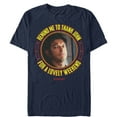 thumbnail image 1 of Men's Jurassic Park Dr. Malcolm Lovely Weekend  Graphic Tee Navy Blue 3X Large, 1 of 4