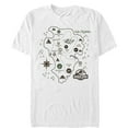 thumbnail image 1 of Men's Jurassic Park Isla Nublar Map Graphic Tee White Medium, 1 of 4
