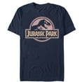 thumbnail image 1 of Men's Jurassic Park Logo Henna Print Graphic Tee Navy Blue Large, 1 of 4