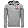 thumbnail image 1 of Men's Jurassic Park Ranger Logo Badge  Pull Over Hoodie Athletic Heather Small, 1 of 3