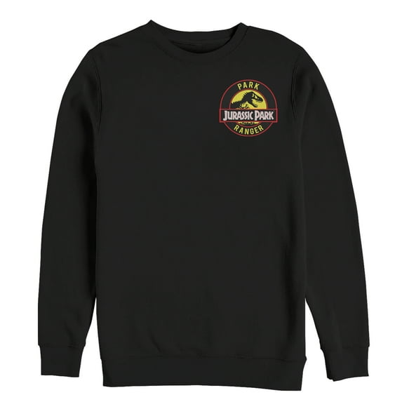 Men's Jurassic Park Ranger Logo Badge Sweatshirt Black Medium