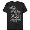 thumbnail image 1 of Men's Jurassic Park Raptor Logo  Graphic Tee Black 2X Large, 1 of 4