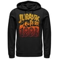 thumbnail image 1 of Men's Jurassic Park Retro 1993  Pull Over Hoodie Black 2X Large, 1 of 3