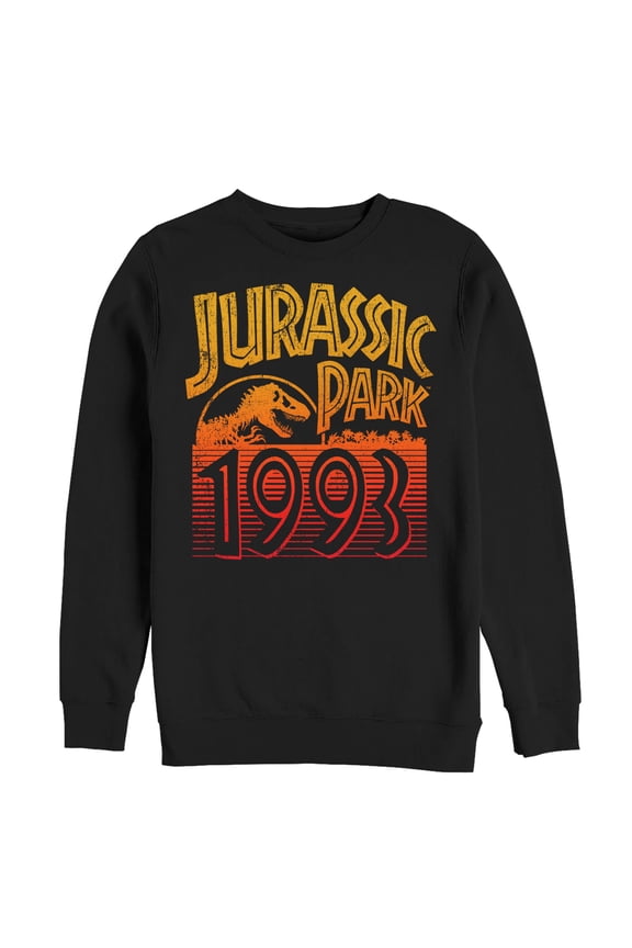Men's Jurassic Park Retro 1993 Sweatshirt Black 3X Large