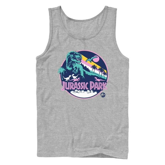 Men's Jurassic Park Retro Dino Logo Tank Top