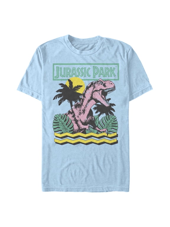 Men's Jurassic Park Retro Tropical T. rex Graphic T-Shirt