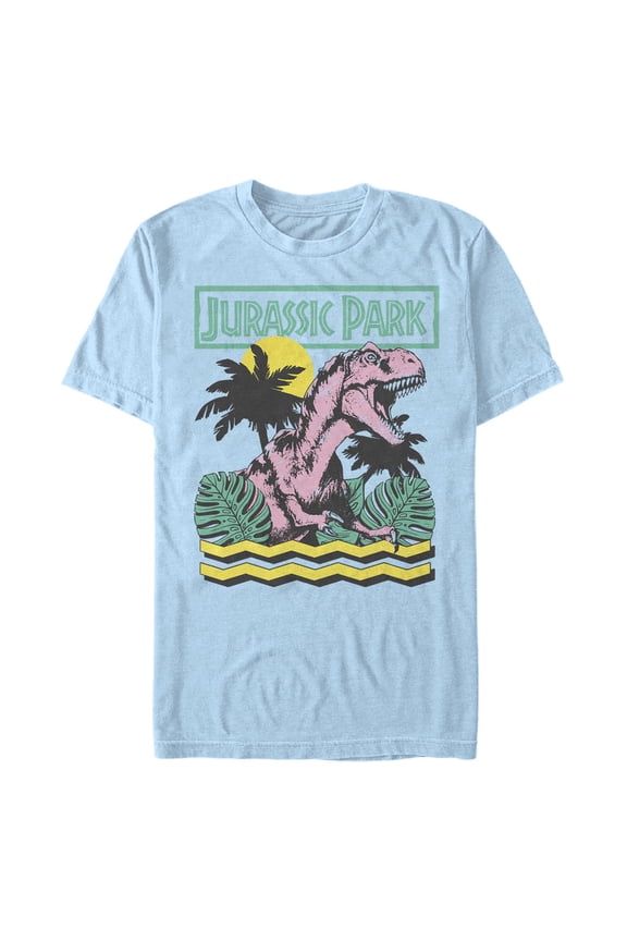 Men's Jurassic Park Retro Tropical T. rex Graphic T-Shirt