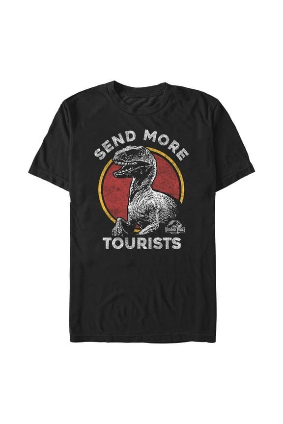 Men's Jurassic Park Send Me More Tourists Graphic T-Shirt