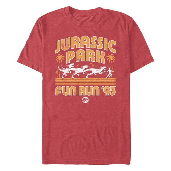 Men's Jurassic Park Small Dinos Fun Run Graphic T-Shirt