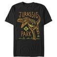 thumbnail image 1 of Men's Jurassic Park T. Rex Crayon Print  Graphic Tee Black Medium, 1 of 4