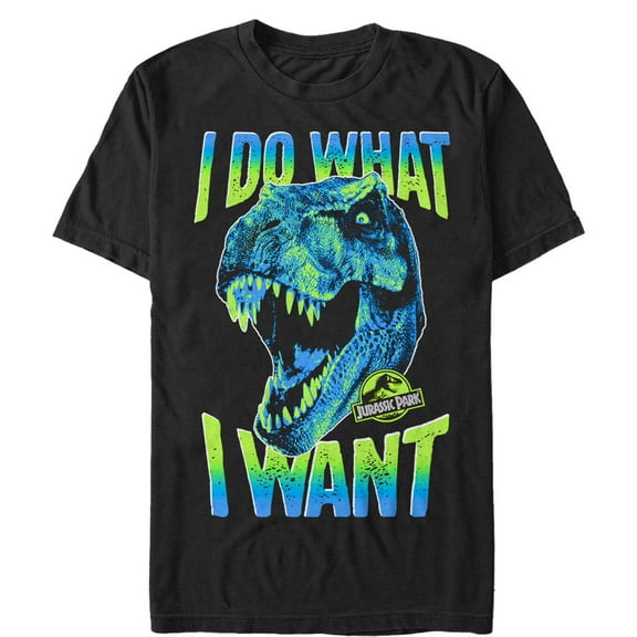 Men's Jurassic Park T. Rex Do What I Want  Graphic Tee Black Medium
