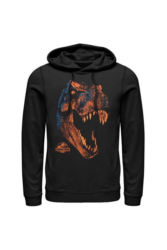 Men's Jurassic Park T. Rex Nightmare Pull Over Hoodie Black 3X Large