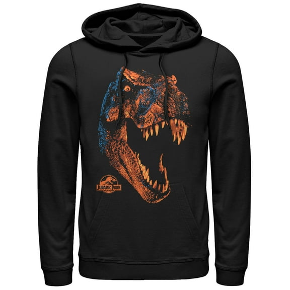 Men's Jurassic Park T. Rex Nightmare  Pull Over Hoodie Black X Large