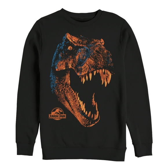 Men's Jurassic Park T. Rex Nightmare Sweatshirt Black 3X Large