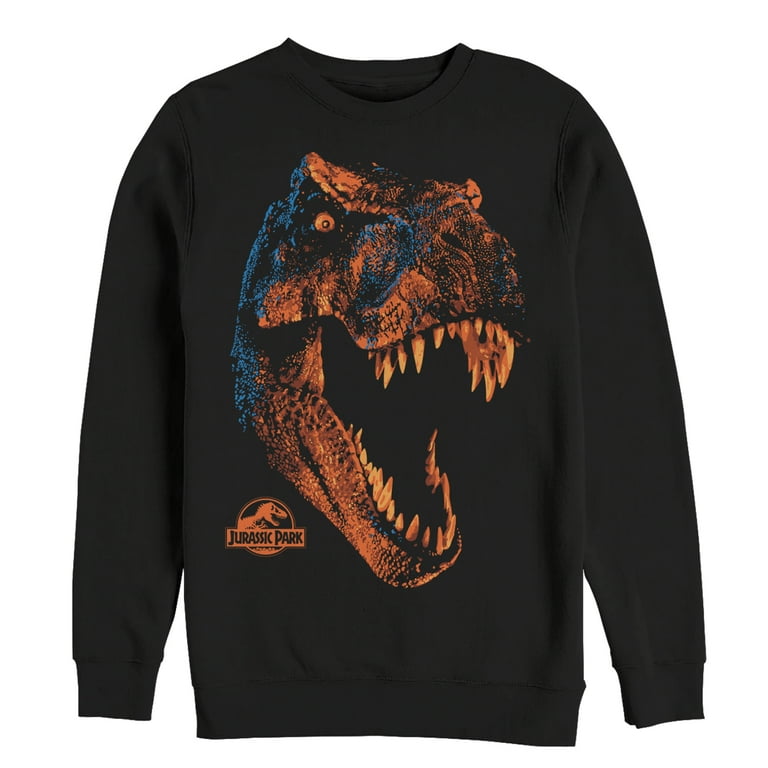 Men's Jurassic Park Rex Nightmare Sweatshirt Black Medium
