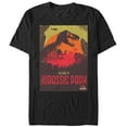 thumbnail image 1 of Men's Jurassic Park T. Rex Welcome Sign  Graphic Tee Black Medium, 1 of 4